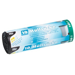 4002911123966 - Müllsäcke LDPE 140 l 110 cm x 80 cm schwarz 12396 4002911123966 10 Stück