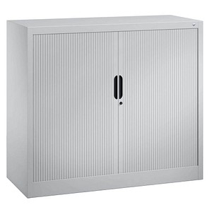 4050646447239 - Rollladenschrank mit Horizontal-Jalousie HxBxT 1030 x 1200 x 420 mm 2 Fachböden 25 Ordnerhöhen weißaluminium