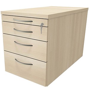 4260267323137 - fm fastline Rollcontainer akazie 4 Auszüge 436 x 800 x 520 cm