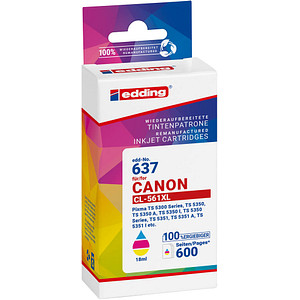 4057305068804 - edding EDD-637  cyan magenta gelb Druckerpatrone kompatibel zu Canon CL-561XL