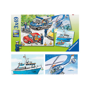 4005556092215 - Ravensburger Puzzle - Ravensburger Kinderpuzzle - 09221 Polizeieinsatz - Puzzle für Kinder ab 5 Jahren mit 3x49 Teilen 4005556092215 - Ravensburger Puzzle - Ravensburger Kinderpuzzle - 09221 Polizeieinsatz - Puzzle für Kinder ab 5 Jahren mit 3x49 Teilen