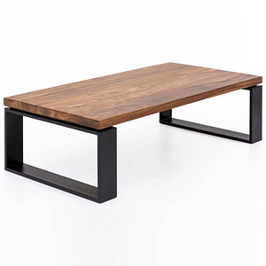 WOHNLING Couchtisch rechteckig Massivholz sheesham 115,0 x 60,0 x 35,0 cm, 1 St.
