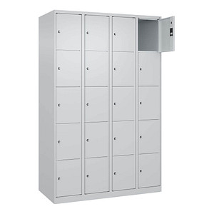 CP Schließfachschrank Classic Plus lichtgrau 080000-405 S10008, 20 Schließfächer 120,0 x 50,0 x 185,0 cm