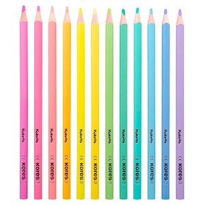 Kores® KOLORES Pastell Buntstifte mehrfarbig, 12 St.