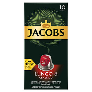 8711000371220 - Jacobs Lungo 6 Classico Kaffeekapseln Röstkaffee 10 x 52 g Nespresso®-kompatibel UTZ-zertifiziert