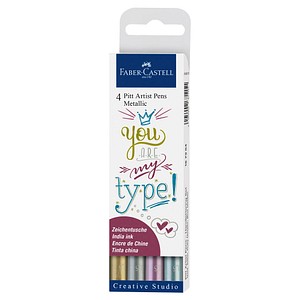 4005401673040 - FABER-CASTELL Pitt Artist Pen Metallic Lackmarker farbsortiert 15 mm 1 St 4005401673040 - FABER-CASTELL Pitt Artist Pen Metallic Lackmarker farbsortiert 15 mm 1 St