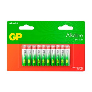 GP Batterien Long Lasting Power Alkaline Mignon AAA 1,5 V, 20 St.