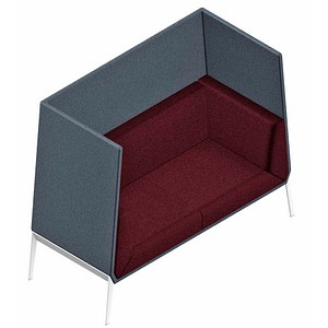 8056457075230 - 2-Sitzer Besprechungsecke Accord bordeaux grau weiß Stoff 8056457075230 - 2-Sitzer Besprechungsecke Accord bordeaux grau weiß Stoff