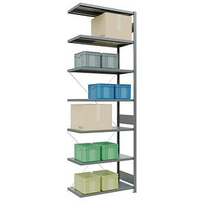 4004514203052 - Anbau-Schwerlastregal MULTIplus 250 12957 silber 1000 x 500 x 3000 cm 4004514203052 SCHULTE 4004514203052 - Anbau-Schwerlastregal MULTIplus 250 12957 silber 1000 x 500 x 3000 cm 4004514203052 SCHULTE