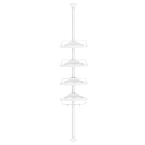 0194343051147 - Teleskop-Duschregal BCB001A weiß 250 x 350 x 850 - 3005 cm 0194343051147 SONGMICS 0194343051147 - Teleskop-Duschregal BCB001A weiß 250 x 350 x 850 - 3005 cm 0194343051147 SONGMICS