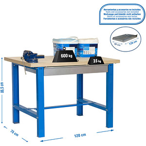 8435104938065 - Werkbank SIMONWORK BT6 BOX PLYWOOD 1200 blau 1 Schublade 1200 x 750 x 865 cm 8435104938065 Simon Rack 8435104938065 - Werkbank SIMONWORK BT6 BOX PLYWOOD 1200 blau 1 Schublade 1200 x 750 x 865 cm 8435104938065 Simon Rack