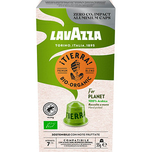 8000070053540 - Tierra for Planet Bio-Kaffeekapseln Arabicabohnen 550 g 8000070053540 LAVAZZA 55 Gramm