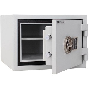 ROTTNER Sicherheitsschrank Fire Safe 30 EL Sicherheitsstufe S2 nach EN14450 mit Feuerschutz lichtgrau 44,5 x 45,0 x 31,5 cm