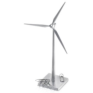 4024023231551 - Büroklammerspender FRESH WIND silber