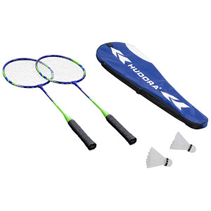 4005998715185 - HUDORA® Badminton-Set Winner blau grün schwarz