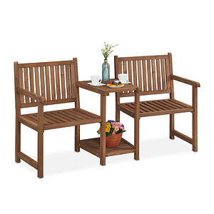 4052025386481 - Gartenbank 10038648_0 braun Holz 1610 cm 4052025386481 relaxdays