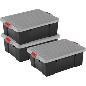 7091034458540 - Aufbewahrungsbox DIY SK-430 6186 außen 446x635x30cm Polypropylen schwarz grau rot 7091034458540 IRIS Ohyama 7091034458540 - Aufbewahrungsbox DIY SK-430 6186 außen 446x635x30cm Polypropylen schwarz grau rot 7091034458540 IRIS Ohyama