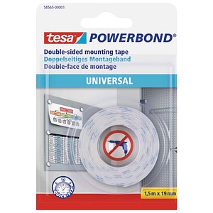 4042448280596 - Powerbond Universal 15 m x 19 mm für leichte und flache Gegenstände doppelseitig 4042448280596 tesa 58565-00001-00