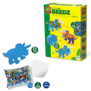 8710341064051 - Bügelperlen GREENBEEDS Triceratops mehrfarbig 8710341064051 SES Creative 8710341064051 - Bügelperlen GREENBEEDS Triceratops mehrfarbig 8710341064051 SES Creative