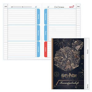 4028279650449 - ROTH Hausaufgabenheft Harry Potter für clevere Faule liniert A5 ohne Rand 104 Blatt