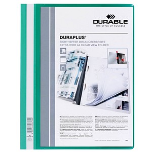 4005546267418 - Präsentationshefter DURAPLUS 257905 A4+ grün Polyvinylchlorid (PVC) Vorderdeckel transparent 4005546267418 25 Stück