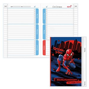 4028279650340 - ROTH Hausaufgabenheft Marvel Spider-Man für clevere Faule liniert A5 ohne Rand 104 Blatt 4028279650340 - ROTH Hausaufgabenheft Marvel Spider-Man für clevere Faule liniert A5 ohne Rand 104 Blatt