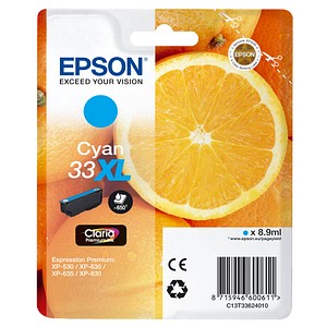 EPSON 33XL / T3362XL  cyan Druckerpatrone