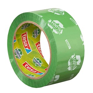tesa Packband tesapack® Eco & Strong 100% recycled plastic grün 50,0 mm x 66,0 m 1 Rolle