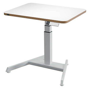 4002432138371 - Schreibtisch LEITZ Ergo Rechteck elektrisch höhenverstellbar T-Fuß Memory-Funktion USB-Anschlüsse Kabelhalter B 800 x T 600 x H 650-1300 mm weiß weiß 4002432138371 - Schreibtisch LEITZ Ergo Rechteck elektrisch höhenverstellbar T-Fuß Memory-Funktion USB-Anschlüsse Kabelhalter B 800 x T 600 x H 650-1300 mm weiß weiß
