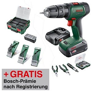 4053423231168 - AKTION UniversalImpact 18V+46AC+SBX Akku-Schlagbohrschrauber-Set 180 V mit 1 Akku mit Prämie nach Registrierung 4053423231168 - AKTION UniversalImpact 18V+46AC+SBX Akku-Schlagbohrschrauber-Set 180 V mit 1 Akku mit Prämie nach Registrierung