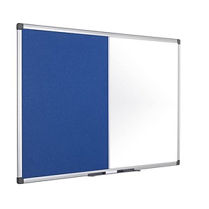 5603750260196 - Kombitafel MAYA KOMBI XA1222170 150x120cm Filz + Metall (geteilt) Aluminiumrahmen blau + weiß 5603750260196 Bi-Office 5603750260196 - Kombitafel MAYA KOMBI XA1222170 150x120cm Filz + Metall (geteilt) Aluminiumrahmen blau + weiß 5603750260196 Bi-Office