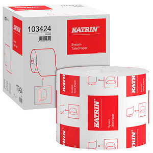 6414300103424 - Toilettenpapier System Toilet Paper 103424 2-lagig weiß 800 Blatt   Rolle 6414300103424 36 Stück