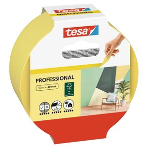 4063565090547 - Malerband Professional - Malerkrepp aus dünnem Washi-Papier zum besonders präzisen Abkleben bei Malerarbeiten - für innen und außen - 50 m x 30mm
