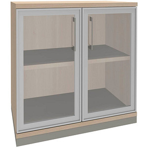 4260429767649 - fm Aktenschrank Oldenburg 4260429767649 akazie Acrylglas klar 2 Fachböden 800 x 442 x 781 cm