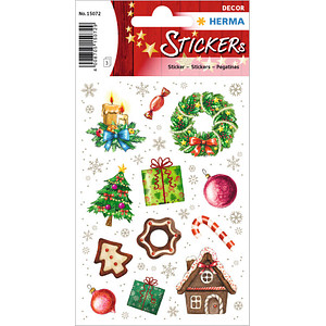 4008705150729 - 15072 Decorsticker Schmucketikett Weihnachtszeit 4008705150729 36 Stück