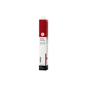 cricut™ Smart Iron-On Glitzer Aufbügelfolie rot Effekt-Folie 33,0 cm x 0,9 m,  1 Rolle