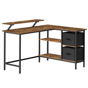 0194343160733 - Schreibtisch vintage-braun rechteckig 4-Fuß-Gestell schwarz 1350 x 1050 cm 0194343160733 - Schreibtisch vintage-braun rechteckig 4-Fuß-Gestell schwarz 1350 x 1050 cm