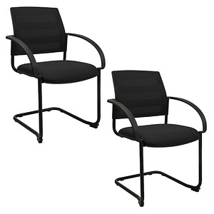 Topstar Besucherstühle AIRWORK MEETING 20.1 BB400BMT0CX0 schwarz Stoff, 2 St.
