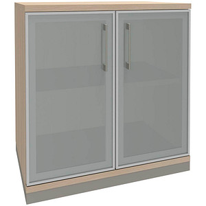 4260429767595 - fm Aktenschrank Oldenburg 4260429767595 akazie Acrylglas satiniert 1 Fachboden 800 x 442 x 781 cm