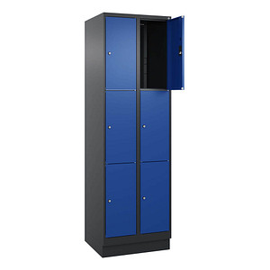 4068427433197 - Schließfachschrank Classic PLUS enzianblau schwarzgrau 080020-203 S10029 6 Schließfächer 600 x 500 x 1950 cm 4068427433197 4068427433197 - Schließfachschrank Classic PLUS enzianblau schwarzgrau 080020-203 S10029 6 Schließfächer 600 x 500 x 1950 cm 4068427433197