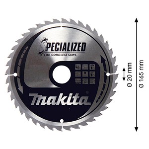 0088381421829 - Circular Saw Blade Specialized TCT 165x20mm 40T B-32954