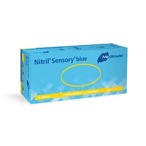 4250016408673 - unisex Einmalhandschuhe Nitril Sensory blau Größe XS 4250016408673 200 Stück