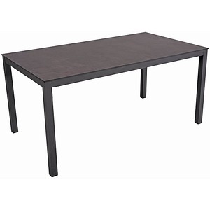 Garden Pleasure Gartentisch SOPHIA anthrazit rechteckig 158,0 x 90,0 x 74,0 cm