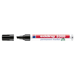 4004764010196 - edding 3300 Permanentmarker Breit Keilspitze 1 - 5 mm Schwarz Nachfüllbar Wasserbeständig 4004764010196 - edding 3300 Permanentmarker Breit Keilspitze 1 - 5 mm Schwarz Nachfüllbar Wasserbeständig