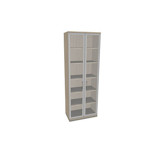 4260429767687 - fm Aktenschrank Oldenburg 4260429767687 akazie Acrylglas klar 2 Fachböden 800 x 442 x 2221 cm