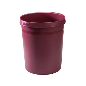 4012473091252 - 15 x Han Papierkorb Grip Karma 18 Liter rund RC-Kunststoff öko-rot