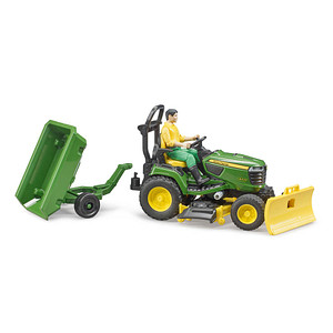 4001702621049 - John Deere Sitzrasenmäher mit Anhänger 62104 Spielzeugauto 4001702621049 bruder