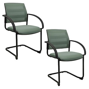 Topstar Besucherstühle AIRWORK MEETING 20.1 BB400BMT5CX5 mint Stoff, 2 St.