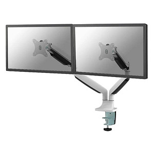 Neomounts Monitor-Halterung NM-D750 weiß für 2 Monitore, Tischklemme, Tischbohrung