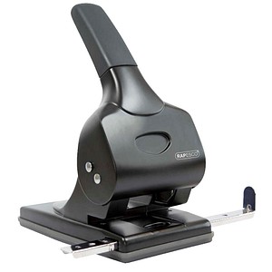 5018505001571 - Registraturlocher ALU 65 1015 schwarz bis 65mm 65 Blatt mit Anschlagschiene 5018505001571 Rapesco